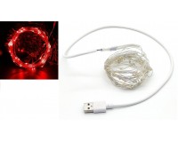 Гирлянда Огонек OG-LDL08 светодиодная красная 5 м. Питание: USB