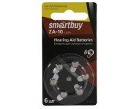 Батарейка. SmartBuy ZA10 BL 6 (для слуховых аппаратов)