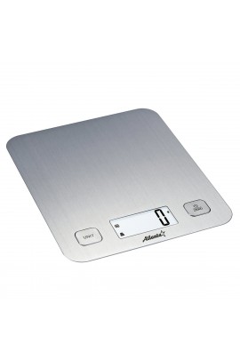 Весы кухонные Atlanta ATH-6195 электронные, цена деления 1 г. max 5 кг. индикатор перегрузки, автоотключение, LED дисплей, сталь серебро