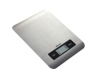 Весы кухонные Atlanta ATH-6196 электронные, цена деления 1 г. max 5 кг. индикатор перегрузки, автоотключение, LED дисплей, сталь серебро