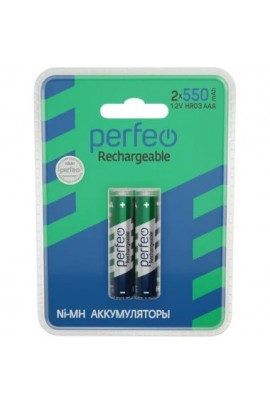 Аккумулятор Perfeo R3 550 mAh BL 2 1.2 V, пластик NEW (PF-C3021)