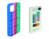 Чехол POP IT №7 для iPhone 12 Pro Max силикон, разноцветный, коробка