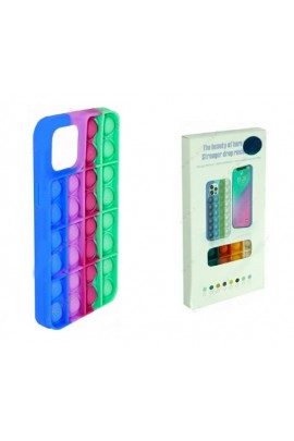 Чехол POP IT №7 для iPhone 12/12 Pro силикон, разноцветный, коробка