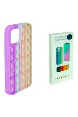 Чехол POP IT №2 для iPhone 11 силикон, разноцветный, коробка