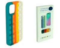 Чехол POP IT №4 для iPhone 11 силикон, разноцветный, коробка