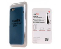 Чехол FaisON Silicone Case №08 для Apple iPhone 7 Plus/8 Plus силикон, синий, блистер