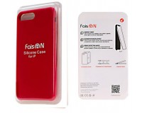 Чехол FaisON Silicone Case №37 для Apple iPhone 7 Plus/8 Plus силикон, красный, блистер