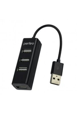 Концентратор USB (HUB) Perfeo PF-A4525/1PF-HYD-6010H 4 порта, Black