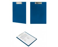 Доска-планшет STAFF 229222 Формат: А4 315х235 мм., с верхним зажимом, пластик, синяя
