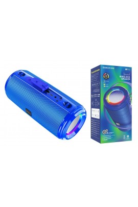 Акустическая система mini MP3 Borofone BR13 Young 10Вт Bluetooth 5.0, MP3, microSD, USB, AUX, TWS 1200 мАч синий
