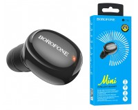 Наушники беспроводные Borofone BC34 Milkey вкладыши, Bluetooth, мобильная, МОНО!!!!( 1 наушник), коробка, черный
