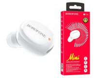 Наушники беспроводные Borofone BC34 Milkey вкладыши, Bluetooth, мобильная, МОНО!!!!( 1 наушник), коробка, белый