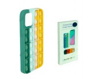 Чехол POP IT №1 для iPhone 12/12 Pro силикон, разноцветный, коробка