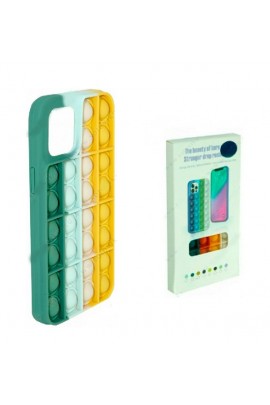 Чехол POP IT №1 для iPhone 12/12 Pro силикон, разноцветный, коробка