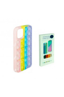 Чехол POP IT №8 для iPhone 12/12 Pro силикон, разноцветный, коробка