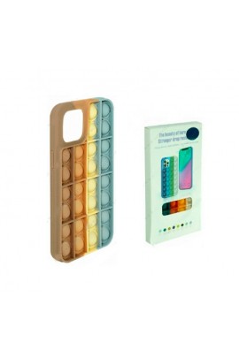 Чехол POP IT №9 для iPhone 12/12 Pro силикон, разноцветный, коробка