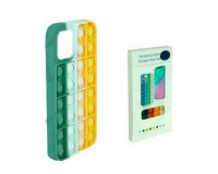 Чехол POP IT №1 для iPhone 11 силикон, разноцветный, коробка