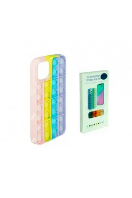 Чехол POP IT №8 для iPhone 11 силикон, разноцветный, коробка