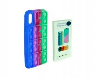 Чехол POP IT №7 для iPhone XR силикон, разноцветный, коробка