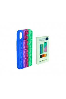 Чехол POP IT №7 для iPhone XR силикон, разноцветный, коробка