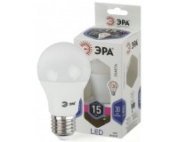 Лампа светодиодная Эра A60 15Вт 170-265В E27 6000K груша, пластик/металл, светоотдача 80 Лм/Вт, аналог 130 Вт