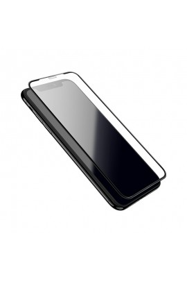 Защитное стекло HOCO G1 для Apple iPhone XS Max Flash attach, 0.33 мм, 2.5D, глянцевое, весь экран, цвет: чёрный