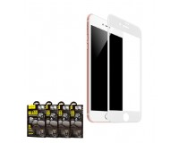 Защитное стекло HOCO G1 для Apple iPhone 7/8 Plus, Flash attach, 0.33 мм, 2.5D, глянцевое, весь экран, цвет: белый