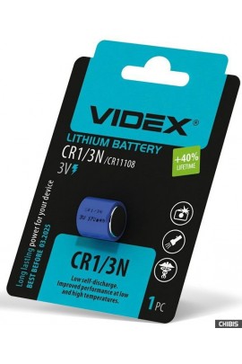 Батарейка. Videx CR1/3N BL 1 Lithium