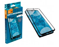 Защитное стекло FaisON GL-12 для Apple iPhone 13 Pro Max, Anti-Microbial, 0.33мм, глянцевое, полный клей, черное