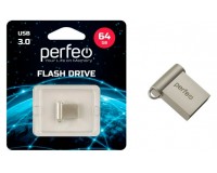 Флэш диск 64 GB USB 3.0 Perfeo M06 Silver Metal Series