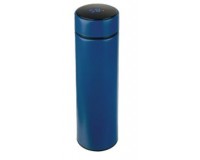 Термос Perfeo PF-C3718 450 мл., для напитков с термометром и ситечком, синий