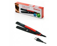 Выпрямитель для волос SAKURA SA-4514R 30Вт., 1 насадка размер 85х22 мм., тефлоновое покрытие, красный