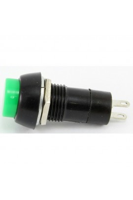 Кнопка с фиксацией CY01H1 E 1А, 250В, 10мм, зеленый (185-515)