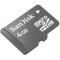 Флэш карты microSDHC 4 GB